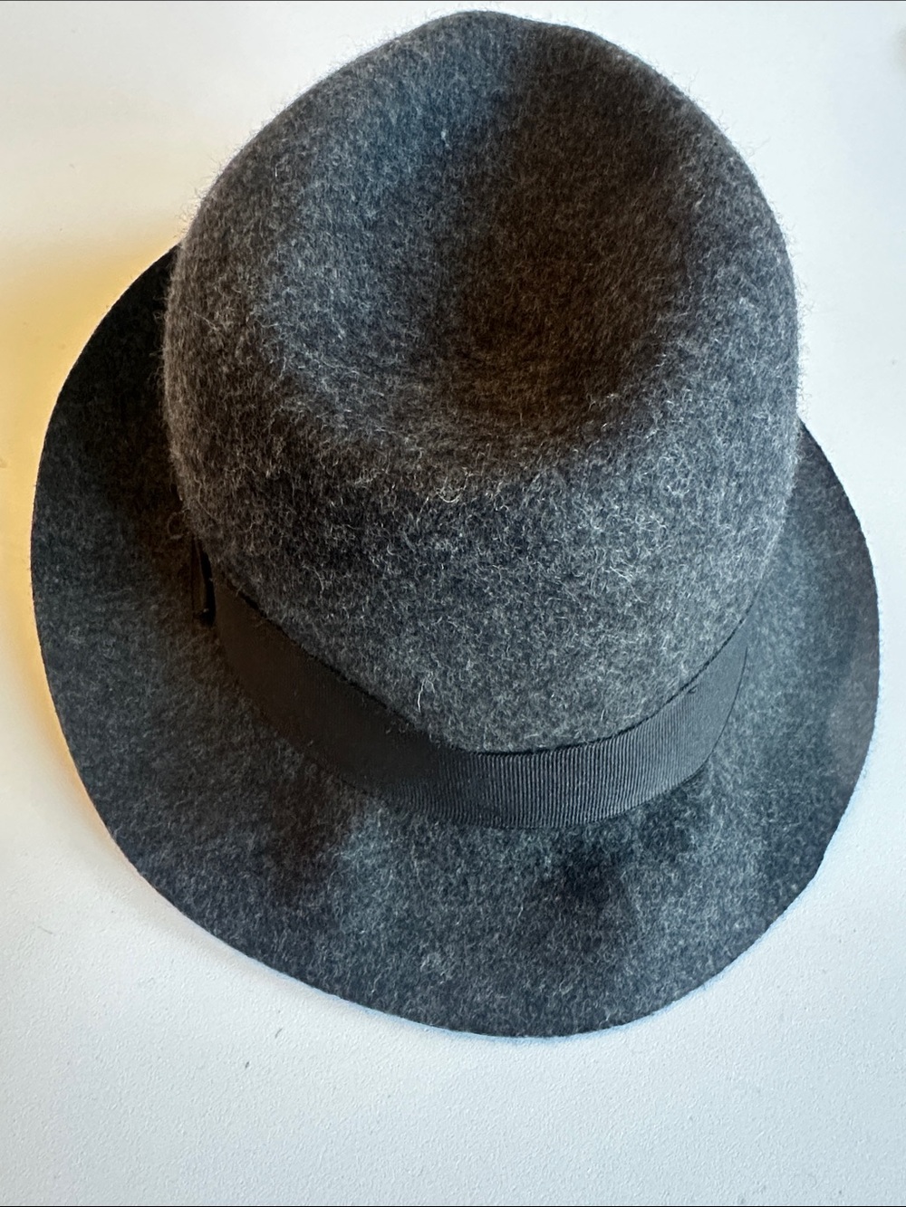 Talula Black Felt Wide-Brim Hat